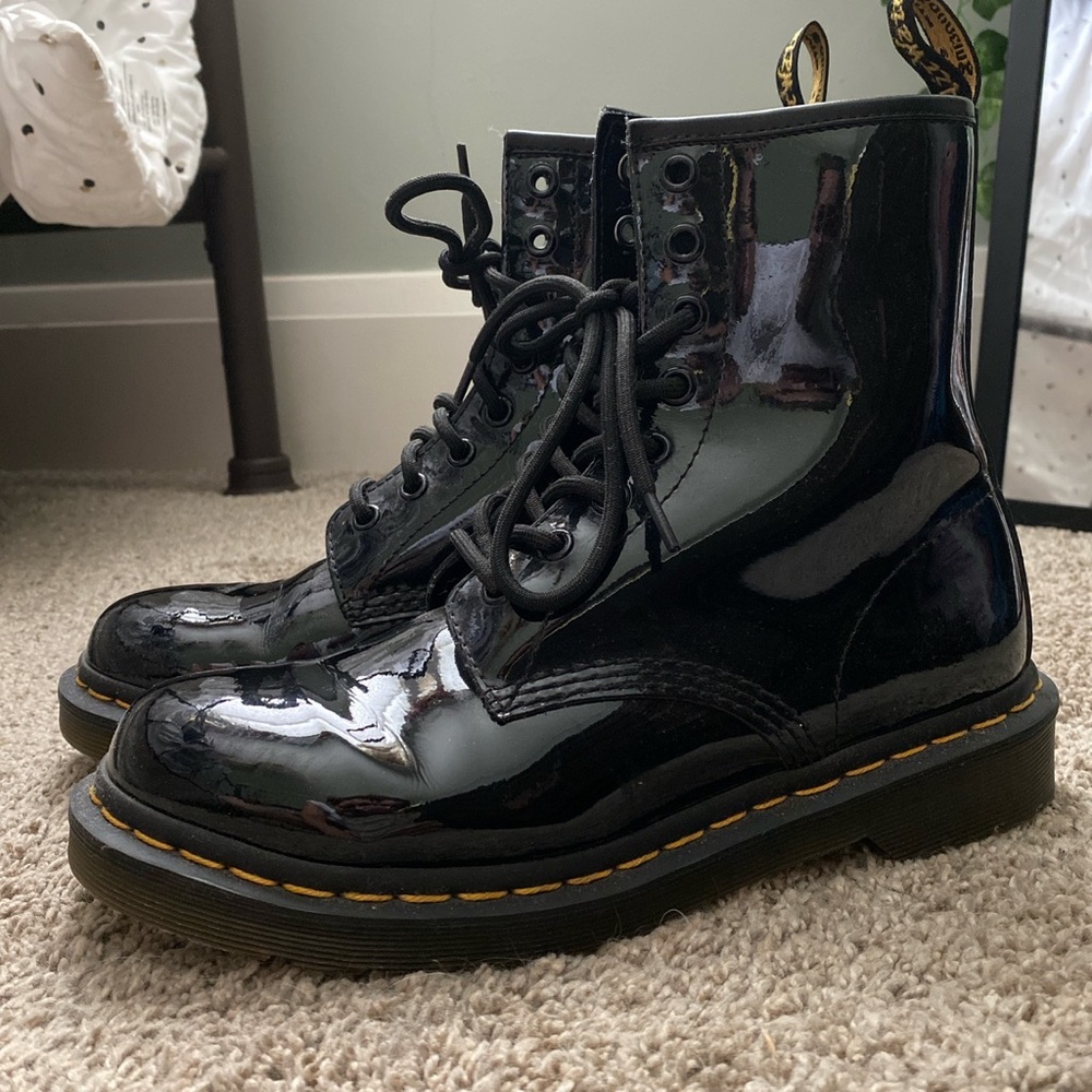 Glossy Doc Martens Size 7 Womens barely worn like new